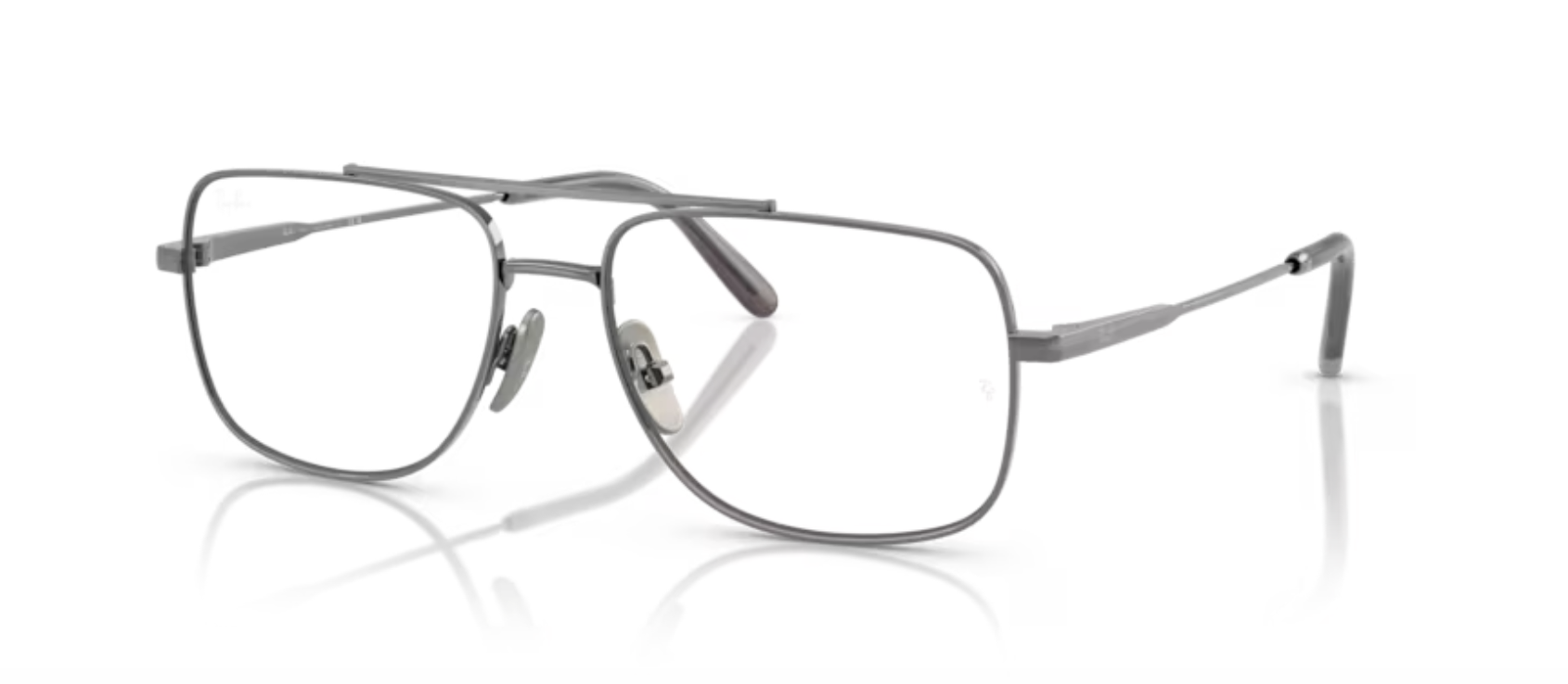 Ray-Ban RX8797 WILLIAM TITANIUM aviator eyeglasses in Gunmetal