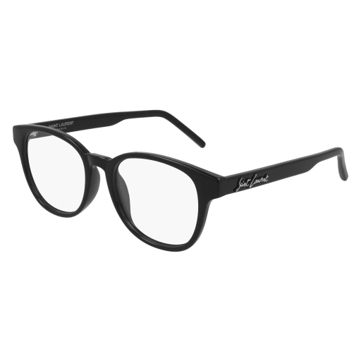 Saint Laurent SL 399 round sunglasses in Black Black Transparent