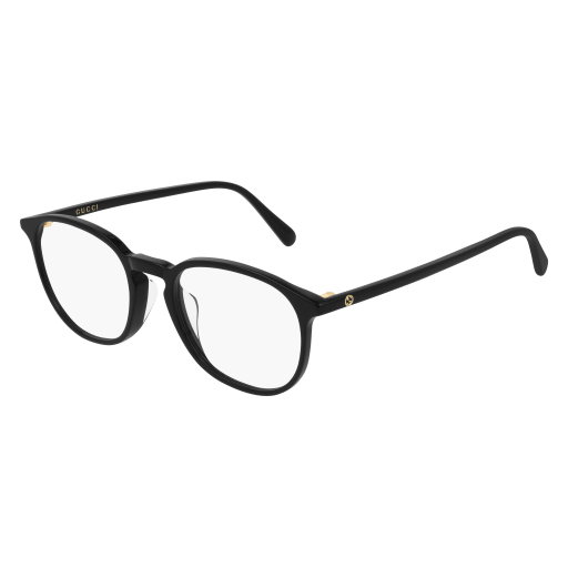 Gucci GG0552OA round eyeglasses in Black Black Transparent