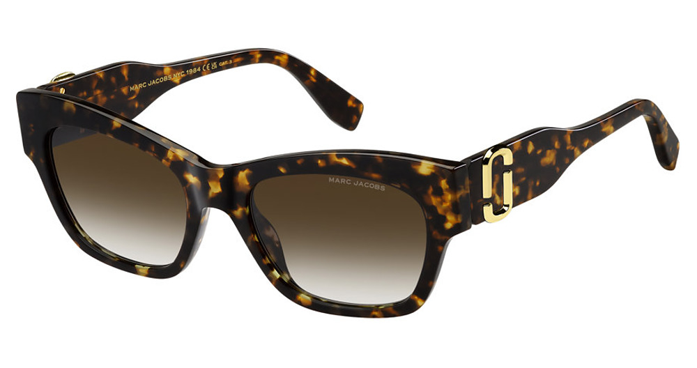 Marc Jacobs MARC 762/S rectangle sunglasses in Havana/Brown Shaded