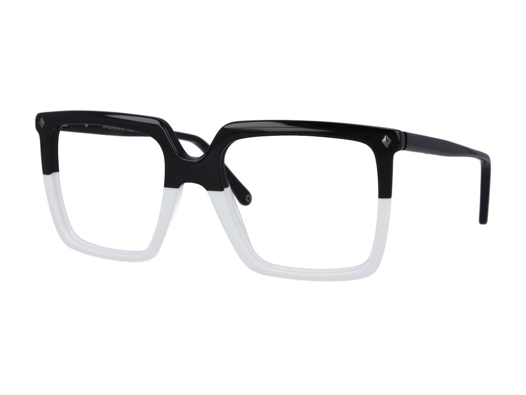 O-SIX OV-829 square eyeglasses in Bicolour Black/White
