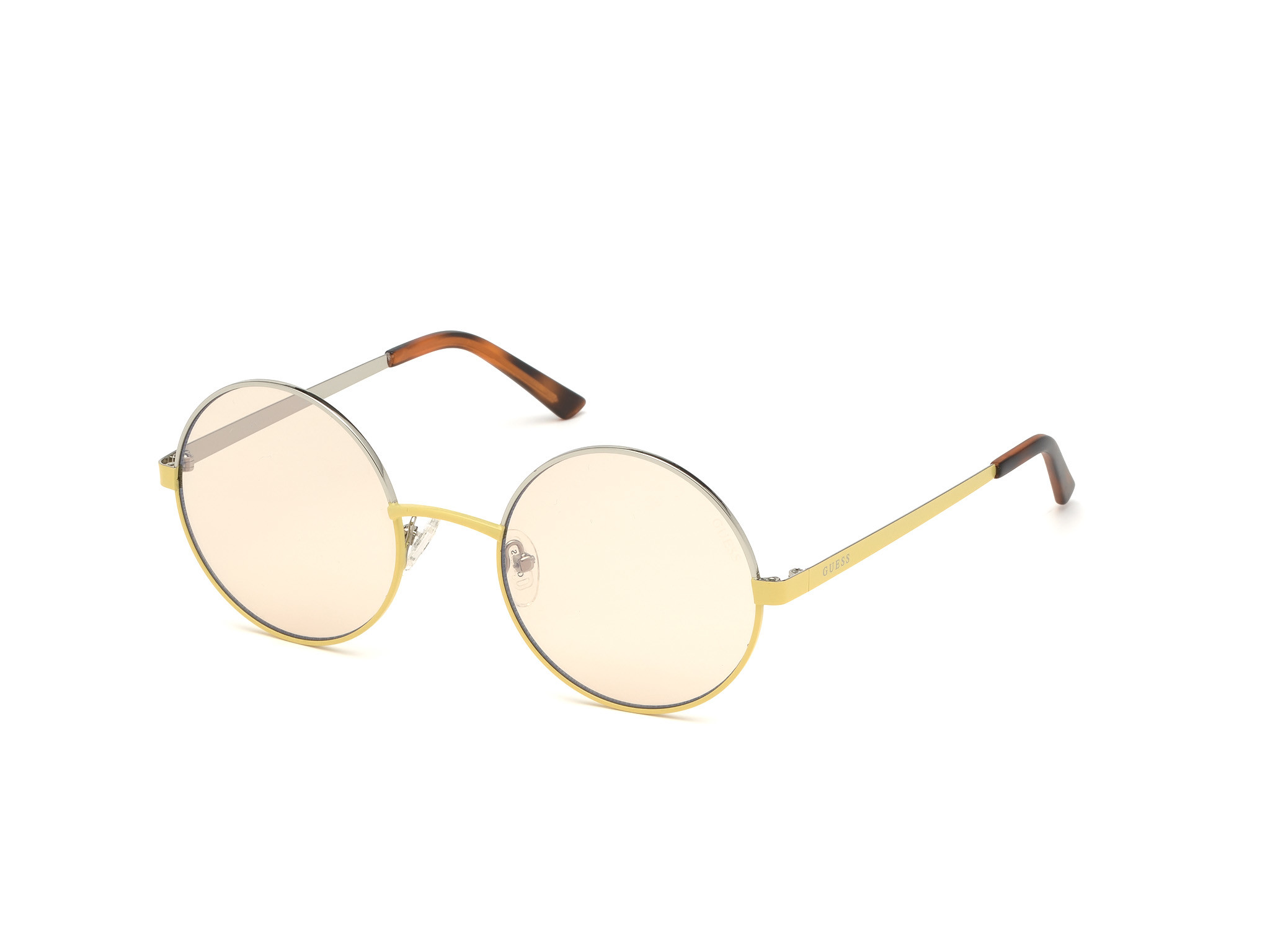 Shiny Yellow / Brown Mirror Lenses