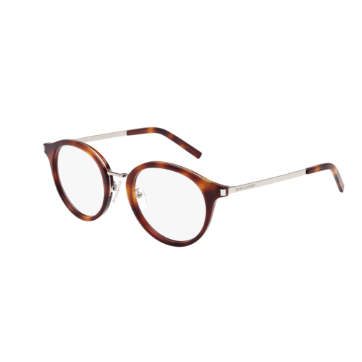 Saint Laurent SL 91 round eyeglasses in Silver