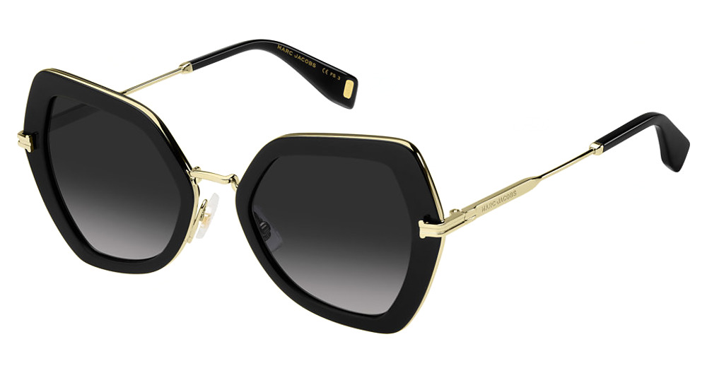Marc Jacobs MJ 1078/S irregular sunglasses in Black/Dark Grey Shaded