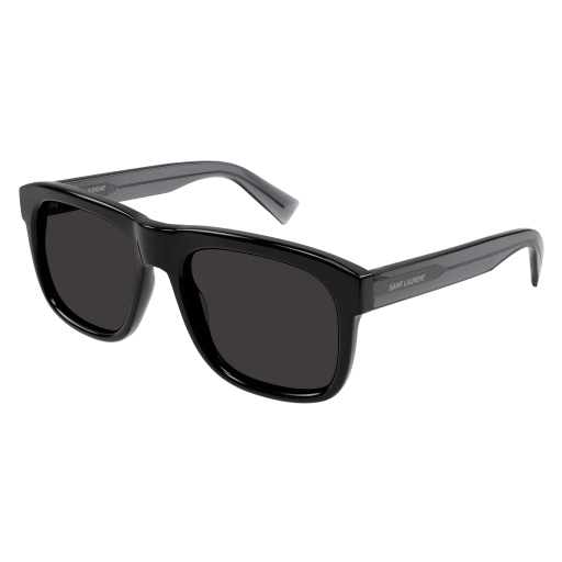 Saint Laurent SL 558 rectangle eyeglasses in Black Grey Black