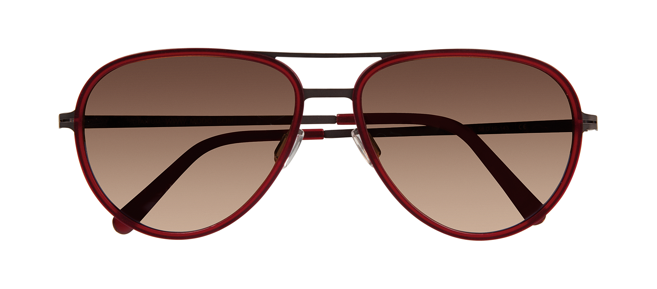 Modo 650 aviator sunglasses in Burgundy