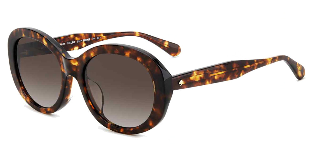 Kate Spade AVAH/F/S round sunglasses in Havana/Brown Shaded