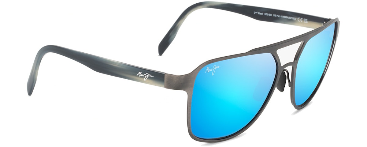 Brushed Dark Gunmetal / Blue Hawaii