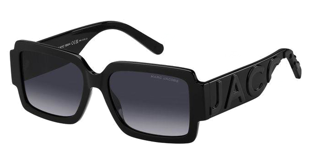 Marc Jacobs MARC 693/S rectangle sunglasses in Blackgrey/Dark Grey Shaded