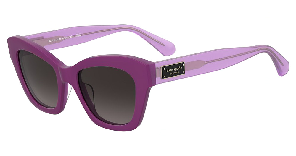 Kate Spade KS DAINA 2/G/S cateye sunglasses in Violet/Burgundy Shaded
