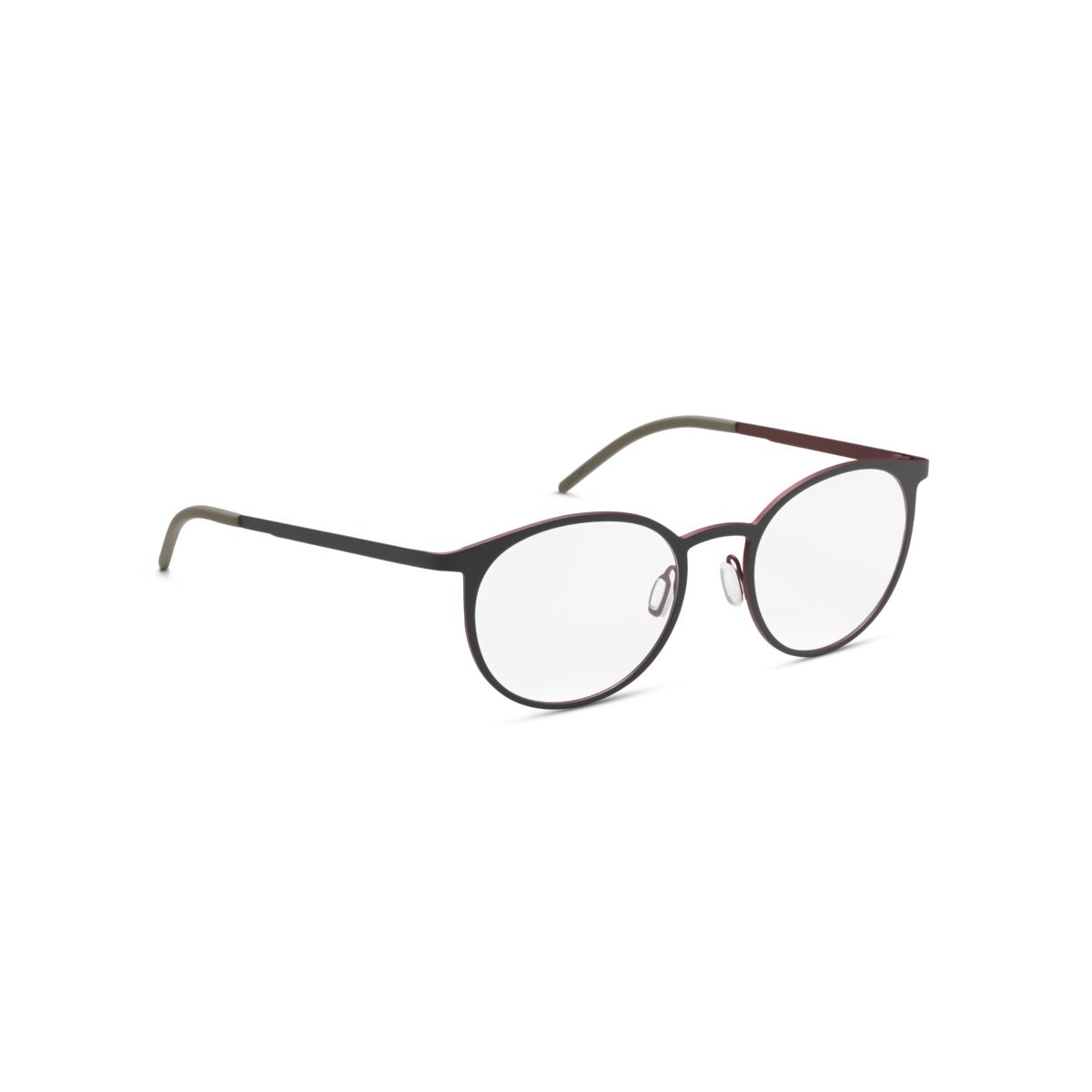 Mat Gun Grey / Mat Metallic Red