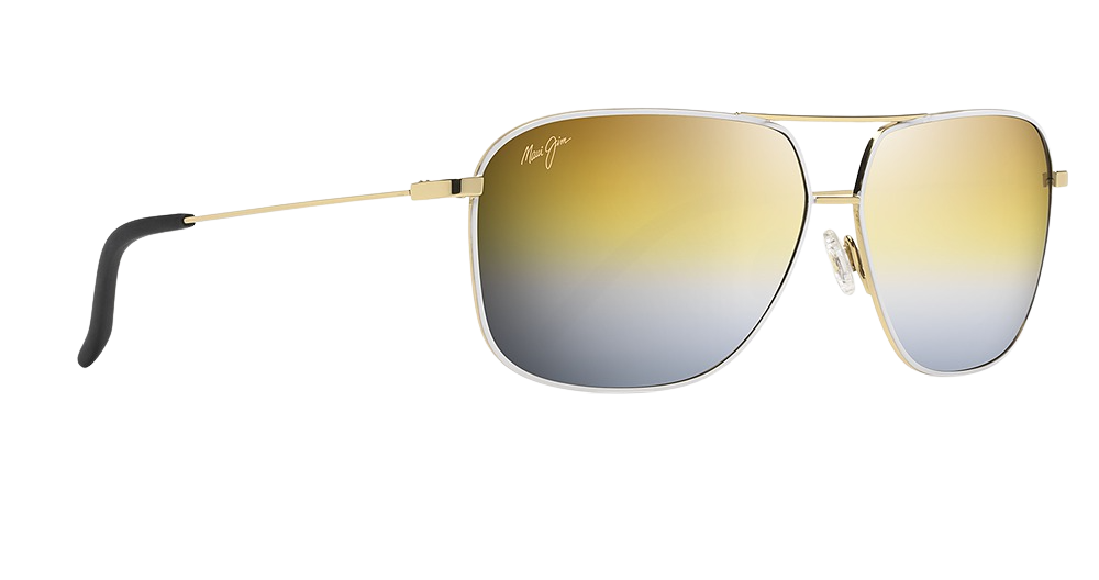 Gold with White / Dual Mirror (Gold to Silver over HCL Bronze)
