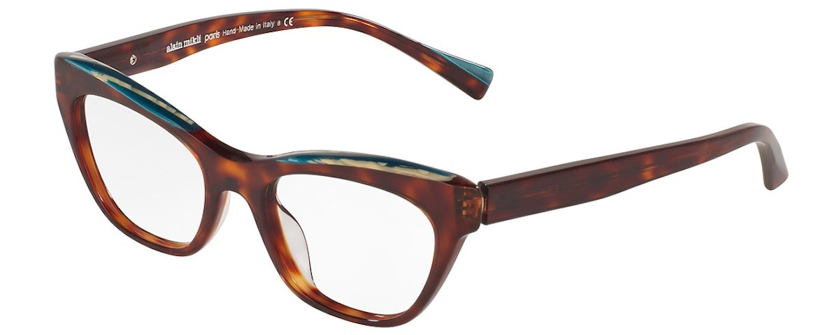 HAVANA/TEAL METALLIC HOR