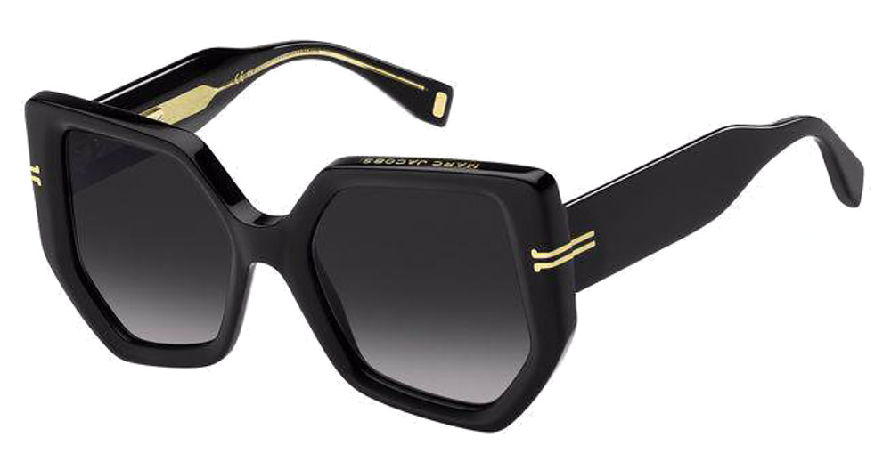 Marc Jacobs MJ 1046/S irregular sunglasses in Black/Dark Grey Shaded