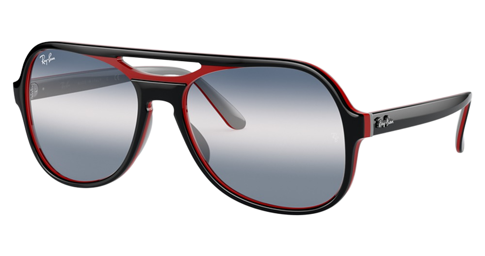 BLACK RED BLUE / CLEAR GRADIENT BLUE