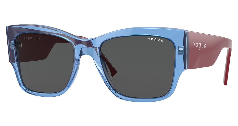 TRANSPARENT BLUE / DARK GREY