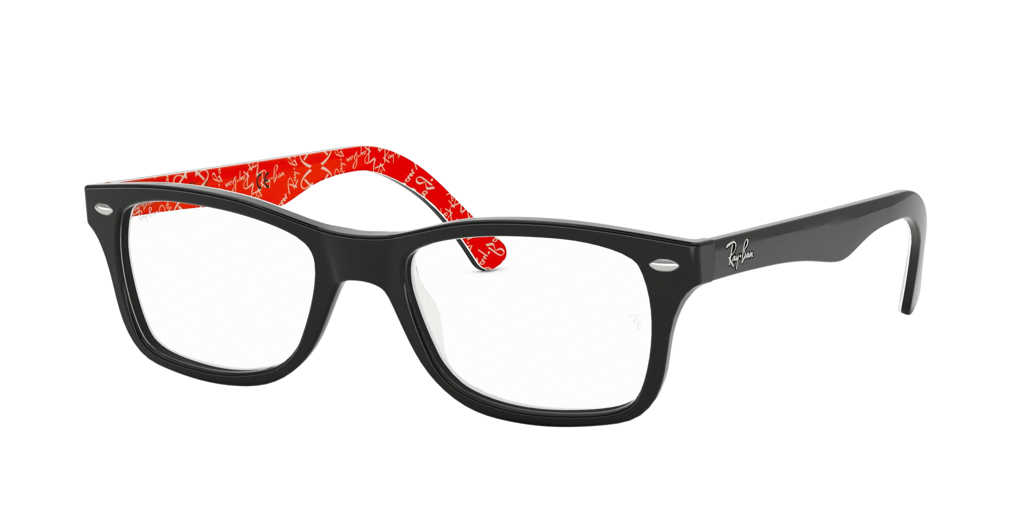 TOP BLACK ON TEXTURE RED