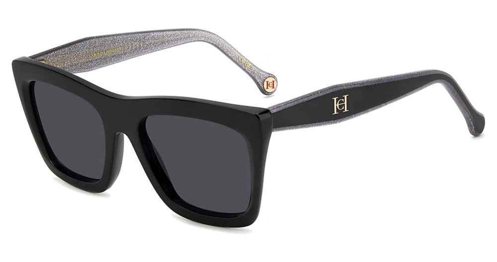 Carolina Herrera HER 0226/S rectangle sunglasses in Blck Silv/Grey