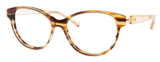 iGreen IGV04.65 round eyeglasses in Brown Striped