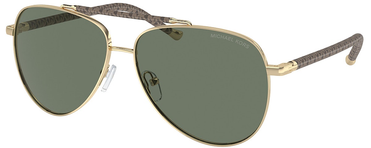 LIGHT GOLD SHINY / GREEN SOLID