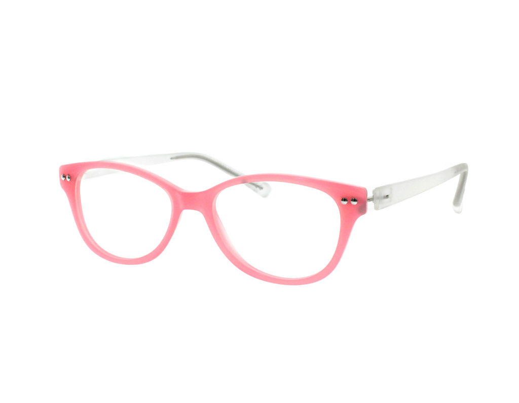 iGreen V4.54 round eyeglasses in Light Coral Pink