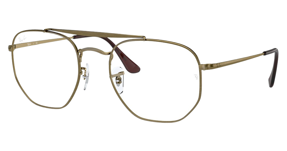 Ray-Ban RX3648V THE MARSHAL aviator eyeglasses in Antique Gold