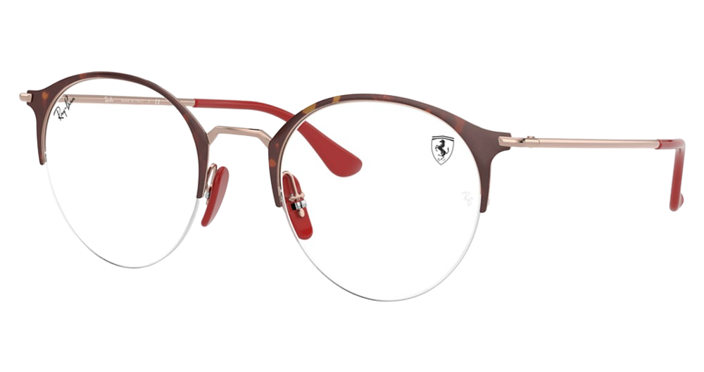 Ray-Ban RX3578VM round eyeglasses in Havana on Copper