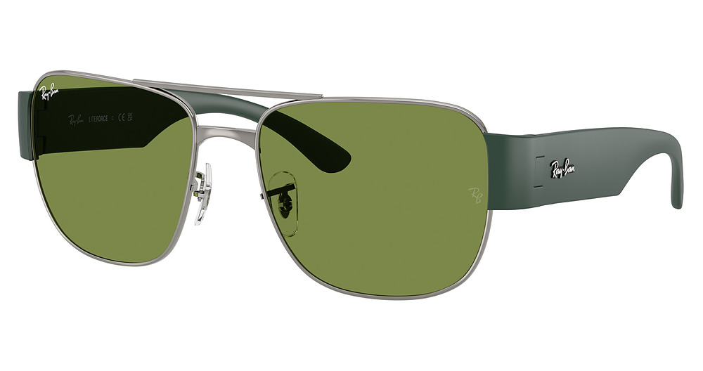 Ray-Ban RB3756 sunglasses in Gunmetal/Green