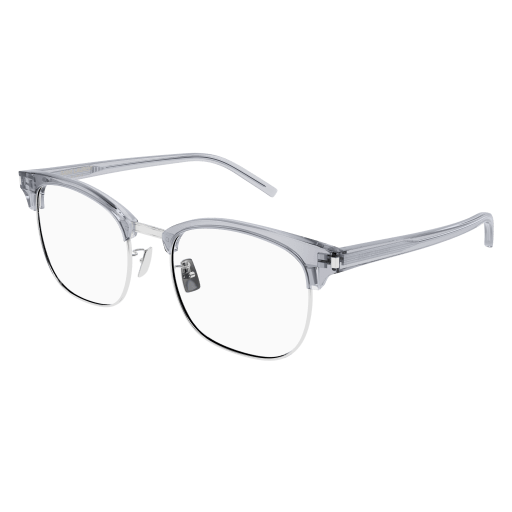 Saint Laurent SL 104/F round eyeglasses in Grey