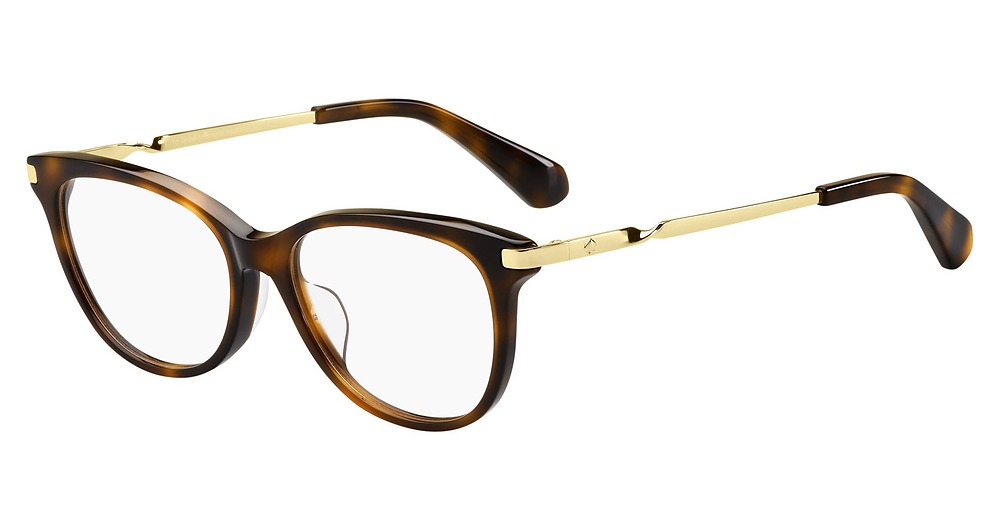 Kate Spade Emalie/F rectangle eyeglasses in Havana