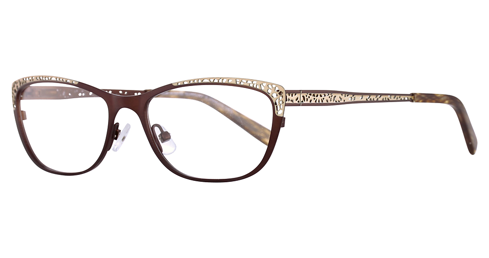 Satin Dark Brown & Cream
