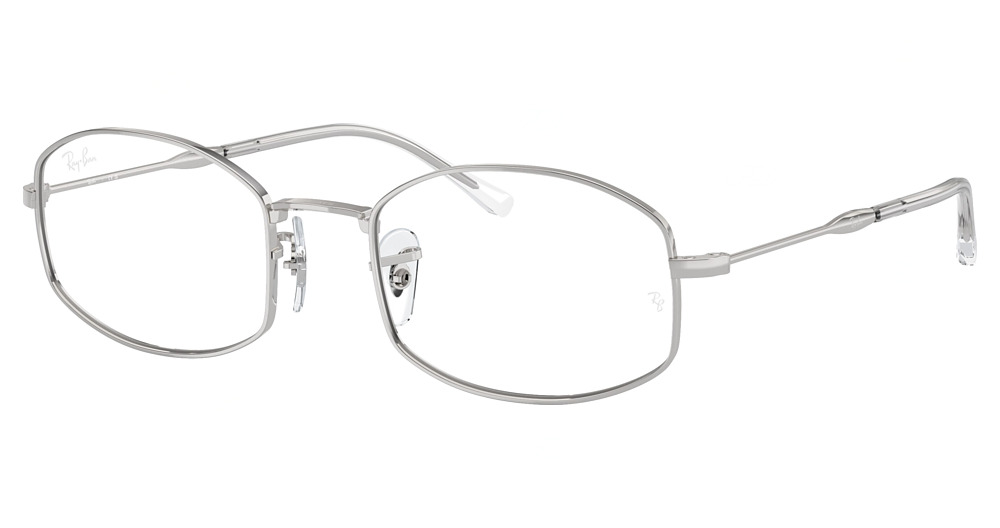 Ray-Ban RX6510 round eyeglasses in Silver