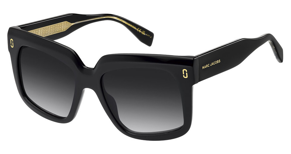 Marc Jacobs MJ 1135/S square sunglasses in Black/Dark Grey Shaded