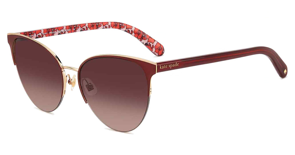 Kate Spade IZARA/G/S cateye sunglasses in Red/Pink Doubleshade