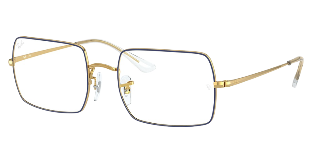 Ray-Ban RX1969V square eyeglasses in Blue on Legend Gold