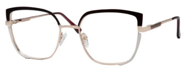 Brown/White/Gold