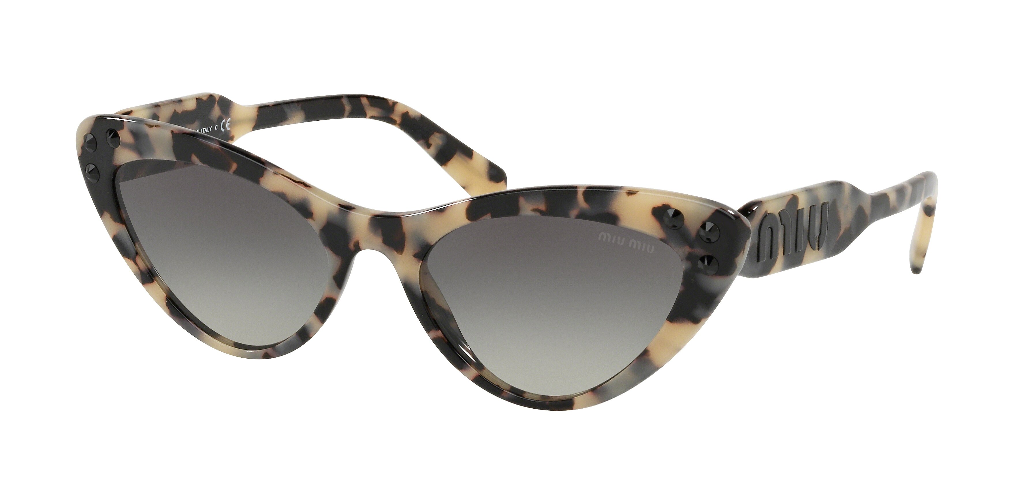 Miu Miu MU 05TS cateye sunglasses in Sand Havana Brown