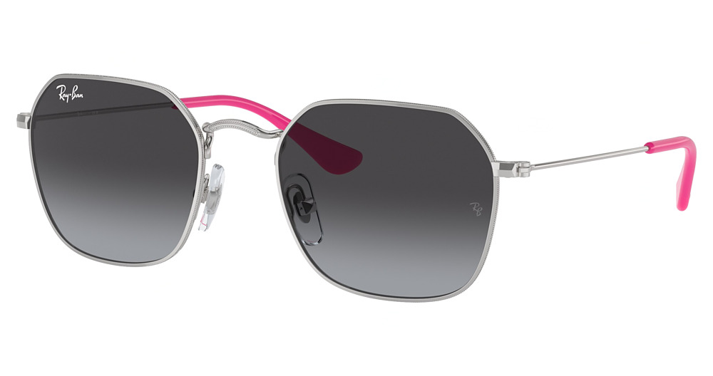 Ray-Ban RJ9594S irregular sunglasses in Silver/Grey Gradient