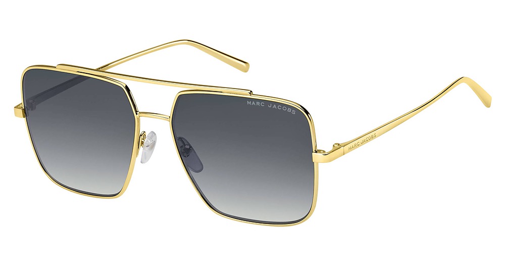 Marc Jacobs Marc 486/S square sunglasses in Gold/Grey Shaded