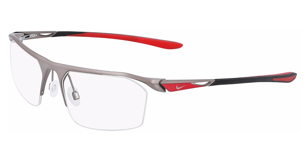 (065) SATIN GUNMETAL/UNIVERSITY RED