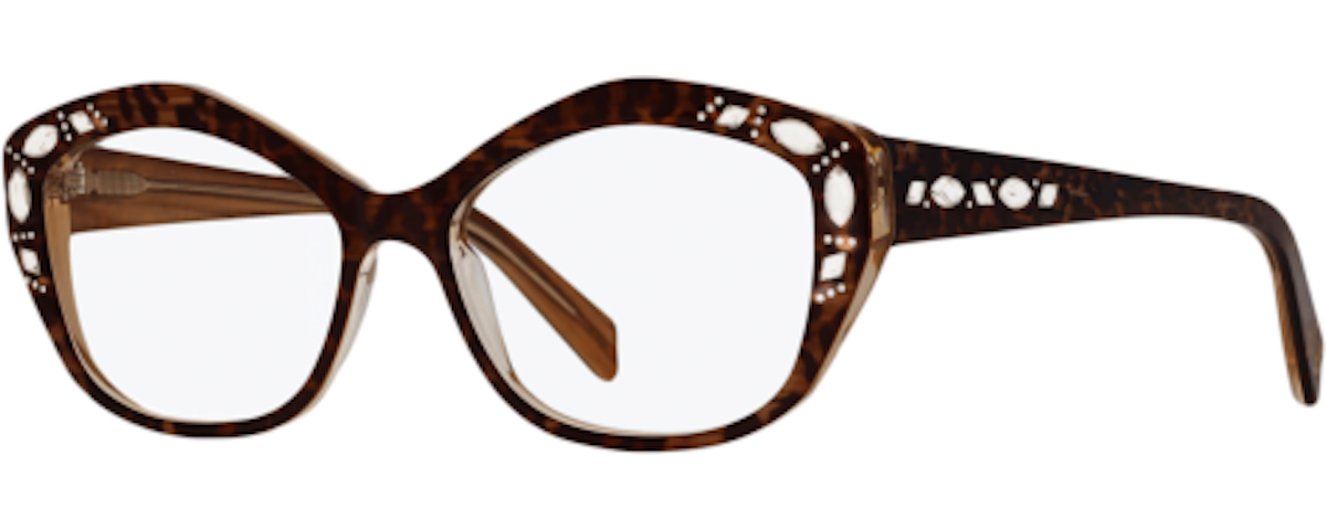 Leopard w Clear Crystals