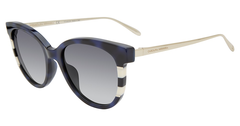 Carolina Herrera SHN623M cateye sunglasses in Black Cream 0 L93