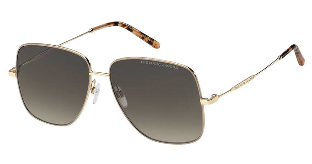 Marc Jacobs MARC 619/S square sunglasses in Goldnude/Brown Shaded