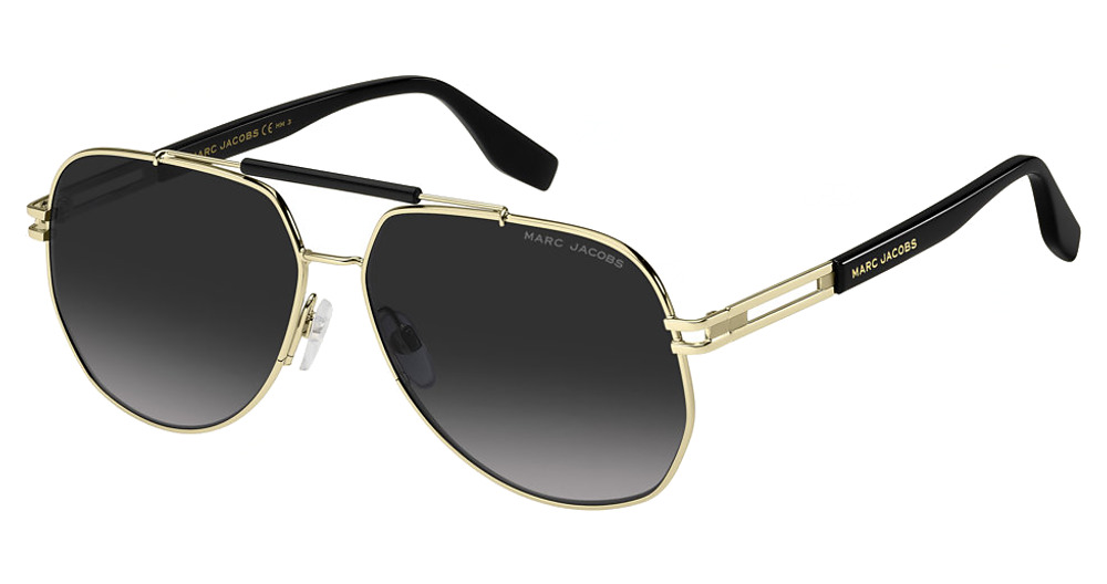 Marc Jacobs MARC 673/S aviator sunglasses in Black/Dark Grey Shaded