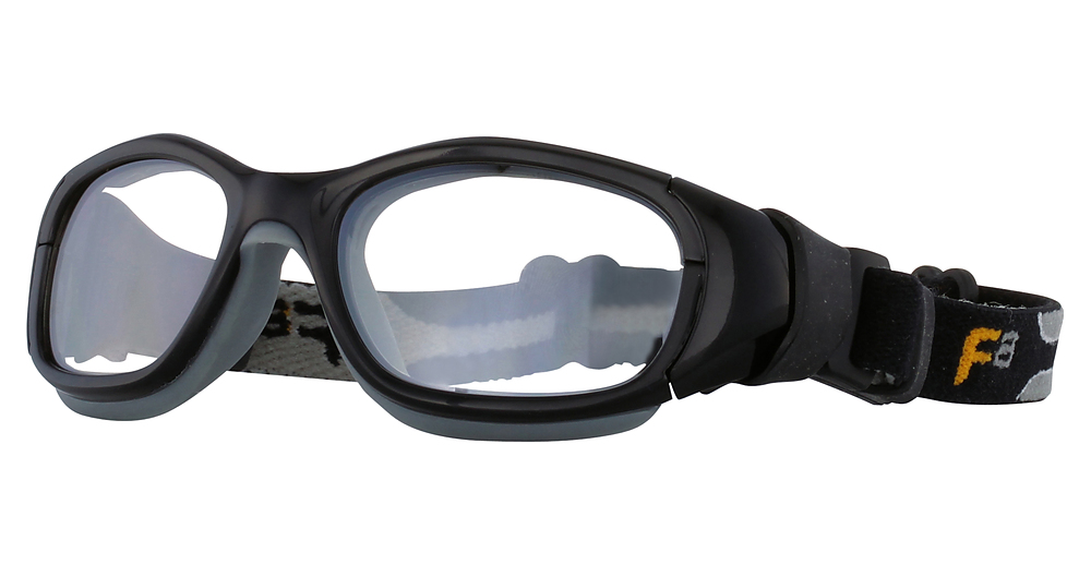 Shiny Black/Grey / Clear With Silver Flash Mirror