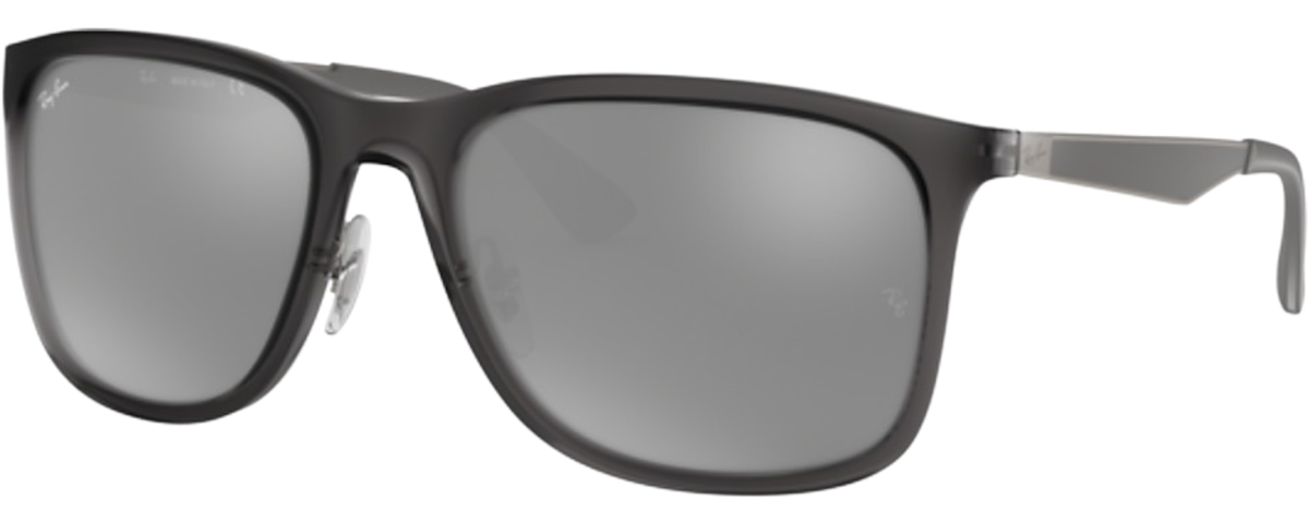 MATTE TRANSPARENT GREY / GREY MIRROR SILVER GRADIENT
