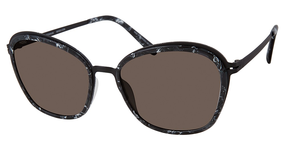Modo 466 cateye sunglasses in Black Marble