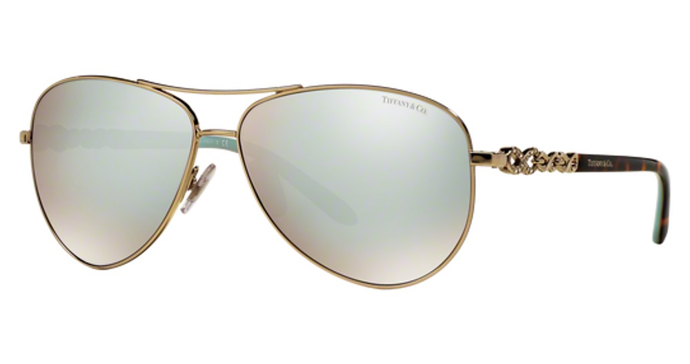 PALE GOLD / BROWN MIRROR WHITE