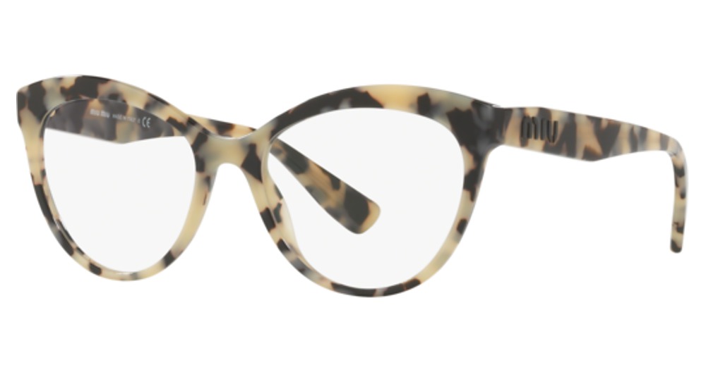 Miu Miu MU 04RV cateye eyeglasses in Havana Sand Brown