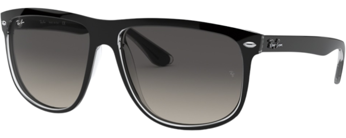 BLACK ON TRANSPARENT / LIGHT GREY GRADIENT DARK GREY